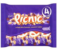 Cadbury Picnic 4 Bars (Pack of 5, Total 20 Bars)