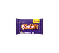 Cadbury Picnic Chocolate Bar Milk Chocolate With Caramel Peanuts Crispy Cereal Dried Grapes Centre Multipack of 4 x 38 g Bars Pack of 1
