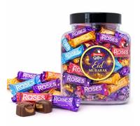 Cadbury Roses Chocolate Jar, Eid Mubarak Gift, Assorted Flavours - By Stevie's Gifts