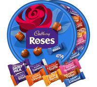 Cadbury Roses Tub Milk Chocolates Assortment, Perfect for Gifting, 475 g