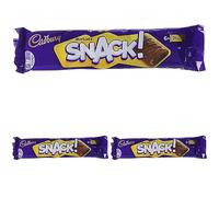 Cadbury Snack! Multipack OFFICIAL, 18-Pack of 2 Chocolate-Covered Shortcake Biscuits, 120 g