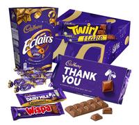 Cadbury "Thank You" Chocolate Gift - Full Size Cadbury Chocolate Bars including Flake, Caramel, Twirl, Dairy Milk and More. Thank you gift, great for corporate gifting