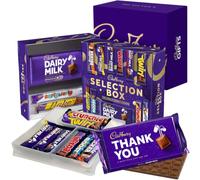 Cadbury "Thank You" Chocolate Selection Box Gift, 12 Full-Sized Bars | Dairy Milk, Flake, Crunchie, Twirl, Double Decker