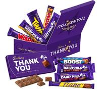 Cadbury Thank You Chocolate Treasure Box, 10 Full Size Bars | Dairy Milk, Crunchie, Caramel, Flake, Twirl