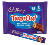 Cadbury Timeout Bars, Multipack 5 Bars x 18 g, 90 g Total (Pack of 1)