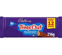 Cadbury Timeout Milk Chocolate Wafer Bars, 18 g (Pack of 12)