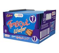 Cadbury Timeout Multipack, Individual Chocolate-Covered Wafer Bars with Rippled Layers of Chocolate, 7 x 20.2 g (Pack of 7)