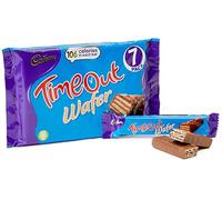 Cadbury Timeout Multipack, OFFICIAL, Individual Chocolate-Covered Wafer Bars with Rippled Layers of Chocolate, 7 x 20.2 g