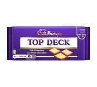 Cadburys Top Deck Milk Chocolate and White Chocolate 95g