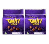 Cadbury Twirl Bites Bag Smooth Swirly Milk Chocolate Pieces 85 g Pack of 2