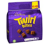 Cadbury Twirl Bites Chocolate Bag 85g (Pack of 10)