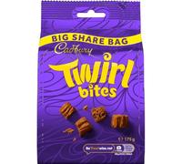 Cadbury Twirl Bites, Milk Chocolate Big Share Bag 175 g (Pack of 1)