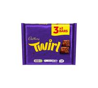 Cadbury Twirl Chocolate Bar Multipack 3 x 43g - Pack of 2