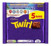 Cadbury Twirl Chocolate Bar Multipack Smooth Milk Chocolate Swirls 5 x 215