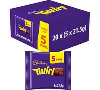 Cadbury Twirl Chocolate Bars, 20 x 107.5g