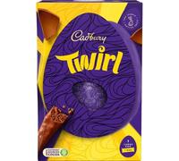 Cadbury Twirl Chocolate Easter Egg, Includes 1 Large Egg and 1 Chocolate Bar, 195 g (Pack of 1)