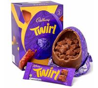 Cadbury Twirl Chocolate Easter Egg, Includes 1 Large Egg and 1 Chocolate Bar Perfect For Easter Hunt School Offices Great Gift Idea For Kids & Adults