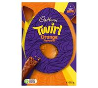 Cadbury Twirl Orange Flavoured Chocolate Easter Egg, Includes 1 Large Egg and 1 Twirl Bar, Perfect Gift for Easter, 193 g (Pack of 1)