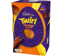 Cadbury Twirl Orange Large Easter Egg, Includes 1 Large Egg and 1 Chocolate Bar, 195 g (Pack of 1)