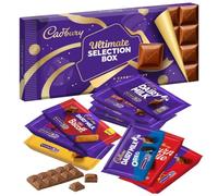 Cadbury Ultimate Chocolate Bar Selection Box Gift | 10 Bars Included, Dairy Milk Varieties, Includes Bournville Dark, Biscoff & Oreo Flavours, For Sharing