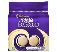 Cadbury White Buttons Chocolate Bag, Creamy Texture, 85g