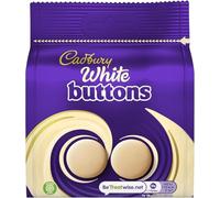 Cadbury White Buttons Chocolate Bag, Creamy Texture, 85g