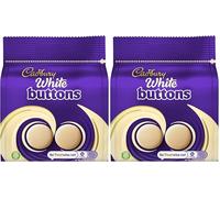 Cadbury White Buttons Chocolate Bag, Creamy Texture, 85g (Pack of 2)
