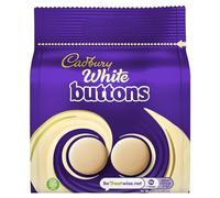 Cadbury White Buttons Chocolate Bag, Creamy Texture, 95g (Pack of 10)