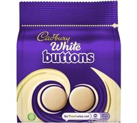 Cadbury White Buttons Chocolate Bag, Creamy Texture, 95g (Pack of 10)
