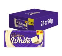 Cadbury White Chocolate Bar 90g (Pack of 24)