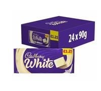 Cadbury White Chocolate Bar 90g x 24 Bars