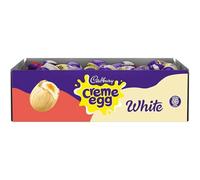 Cadbury White Chocolate Creme Egg (Pack of 48). Easter, Egg Hunt, Thank you Gift, Present, White Chocolate Filled Eggs OFFICIAL