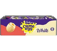 Cadbury White Chocolate Creme Egg (Pack of 48). Easter, Egg Hunt, Thank you Gift, Present, White Chocolate Filled Eggs OFFICIAL