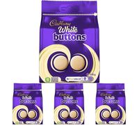 Cadbury White Chocolate Giant Buttons Sharing Bag Bite Size Treats 100 g Pa
