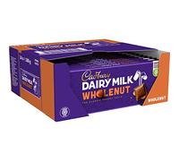 Cadbury Whole Nut Dairy Milk Chocolate - Creamy Milk Chocolate with Whole Hazelnut Chunks - Delicious Full-Bodied Candy - Whole Nut 14 x 180g