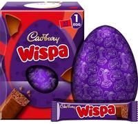 Cadbury Wispa Chocolate Easter Egg, Includes 1 Large Egg and 1 Chocolate Bar, 182.5 g (Pack of 1)