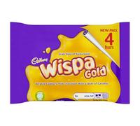 Cadbury Wispa Gold Chocolate Bar, 4 x 41g
