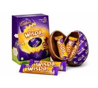 Cadbury Wispa Gold Extra Large Chocolate Easter Egg Includes 2 Wispa Gold Chocolate Bars Perfect For Easter Egg Hunt Great Gift For Kids & Adults