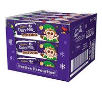 CADBURY Xmas Dairy Milk Buttons Chocolate Full Box 12 x 72g Tubes