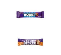 Cadbury's Boost & Double Decker Chocolate Bars pack of 48 (24 Each Bar)