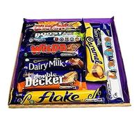 Cadburys Christmas gift Sweet Box Birthday Chocolate Lover Gift Box Hamper - 8 Full Size Bars Dairy Milk Crunchie Boost Chocolates