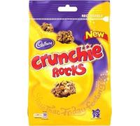 Cadburys Crunchie Rocks Chocolate Sweets - 10 x Bag
