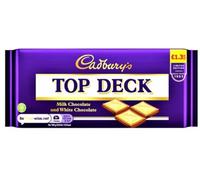 Cadburys Top Deck Milk and White Chocolate Bar Limited Edition 95g