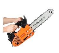 cadciehe 25cc Gas Chainsaw, 2-Stroke Portable Chain Saw, Handheld High-Power Logging Saw, Home Gas Small Garden Saw Orange