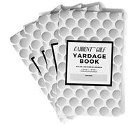 Caddent Golf Yardage Book (4-Pack) Rules Conforming Notebook with Fairway and Green Mapping Pages - Compatible Most Score Holders Holder Made in USA, 4 x 6.5-inch