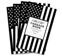 Caddent Golf Yardage Book Patriotic Putters Cover - Golf Journal & Log Book with Golf Club Yardage Chart - Golf Notebook Back Pocket Size - The Essential Tool for Seriously Patriotic Golfers (4 Pack)