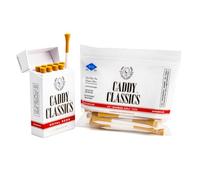 Caddy Classics Royal Reds Cigarette Golf Tee Holder with 60 Bamboo Golf Tees | Magnetic Lid, Reusable, Pocket-Sized