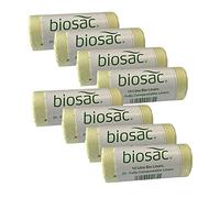 Caddy Liners Direct BioSac 10 Litre (10L) x 200 Bags (8 roll pack) - Compostable and Biodegradable Kitchen Food Waste Bio/Compost Caddy Bin Liners - Certified EN13432, BS10LX200