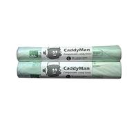 Caddy Liners Direct CaddyMan 10 Litre (10L) x 52 Bags (2 roll pack) - Compostable and Biodegradable Kitchen Food Waste Bio/Compost Caddy Bin Liners - Certified EN13432, CM10LX52