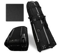 CaddyDaddy New First Class Premium Padded Golf Club Travel Cover with Wheels - Heavy Duty Golf Travel Bag for Airlines (Black)